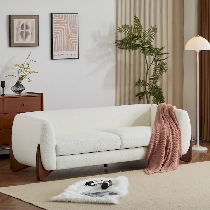 Alma Upholstered Boucle 3-Seat Sofa