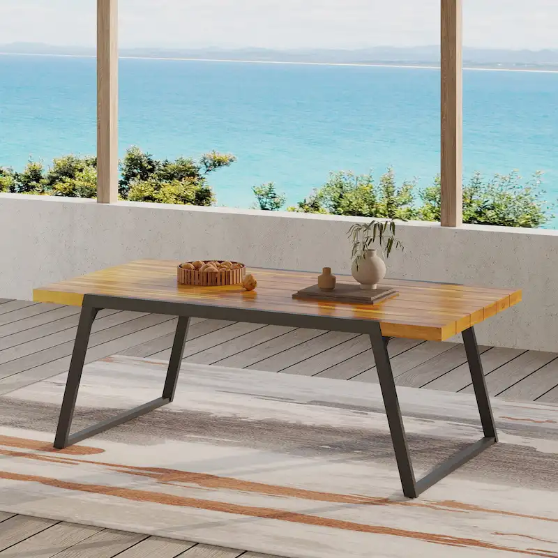 Gaylor Outdoor Acacia Wood Dining Table by Christopher Knight Home