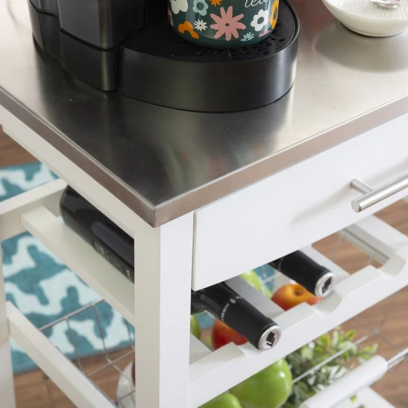 Jake Compact Mobile Rolling Kitchen Cart