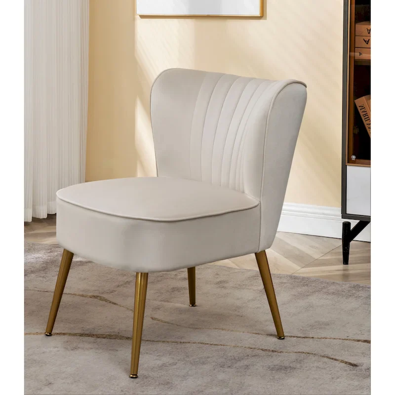 Sauter 23.2  Wide Mid-Century Modern Microfiber Accent Chair