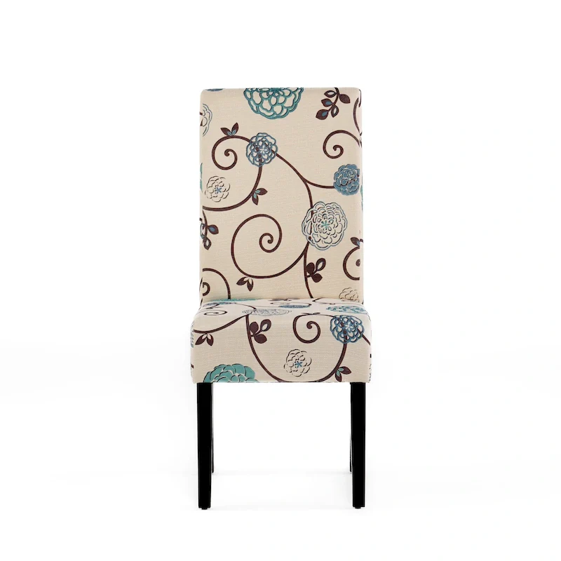 Patterned Upholstered Dining Chairs (Set of 4)