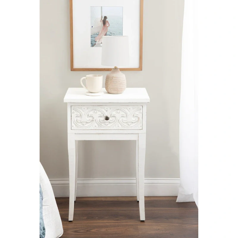 Kate and Laurel Cassetta Wood Side Table