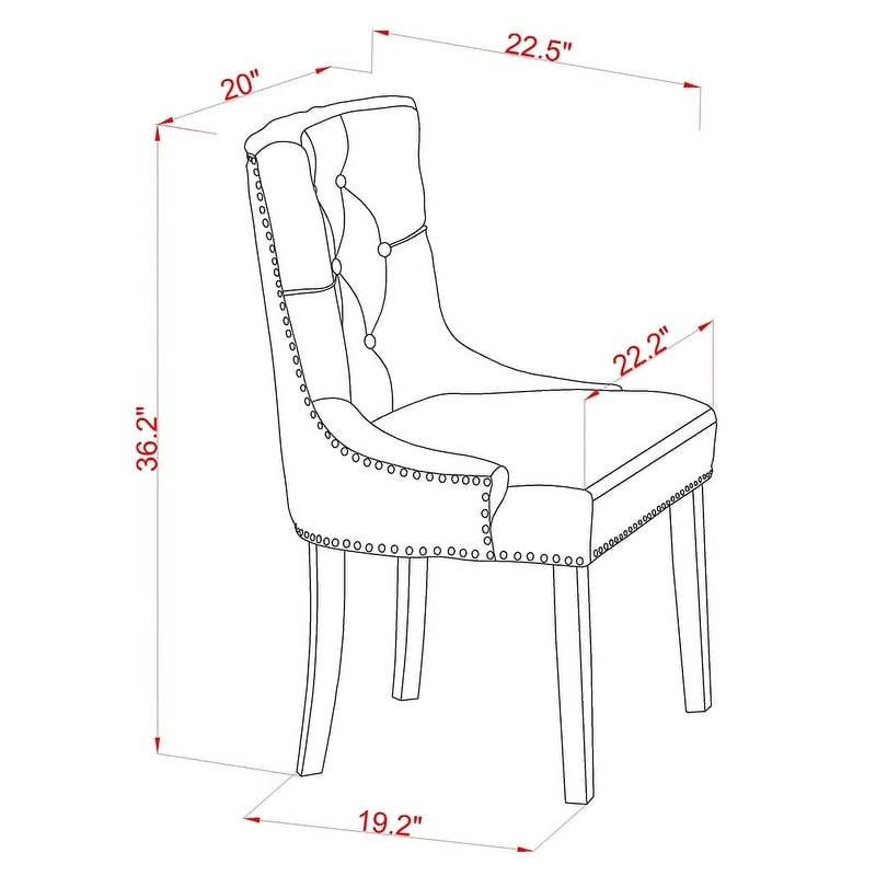 East West Furniture Kitchen Table Set- a Dining Room Table and Kitchen Chairs