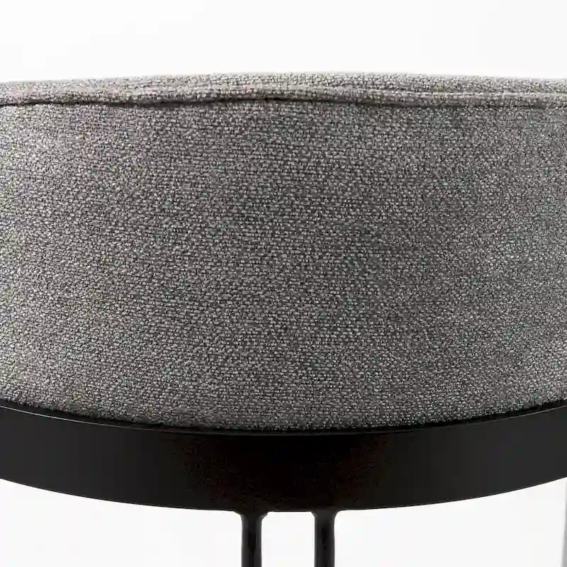 Hollyfield Cream Fabric Seat with Gold Metal Frame Counter Stool