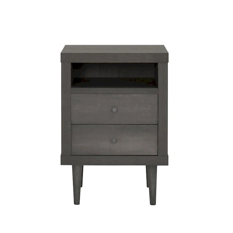 Mid-Century 2-Drawer Nightstand - Multiple Colors