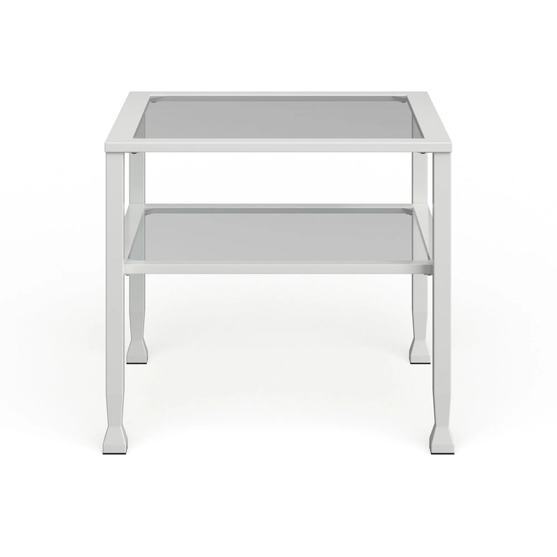 SEI Furniture Jaymes Gold & Metal Glass Top Cocktail Table