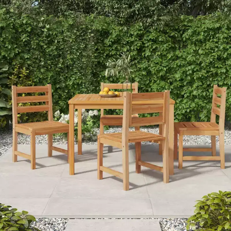 vidaXL 4/6/8x Solid Wood Pine Patio Chairs Garden Outdoor Seating Furniture