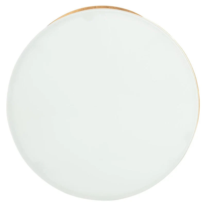 SAFAVIEH Treasures Jeanine Gold/ White Top Accent Table - 20  x 20  x 21.2  - 20Wx20Dx21H