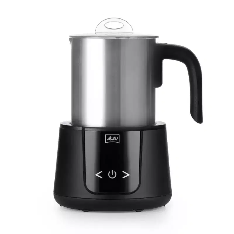 Melitta Montalatte Cappuccino and Latte Frother: Stainless Steel Milk Steamer, 2 Cup Capacity, Dishwasher-Safe Parts