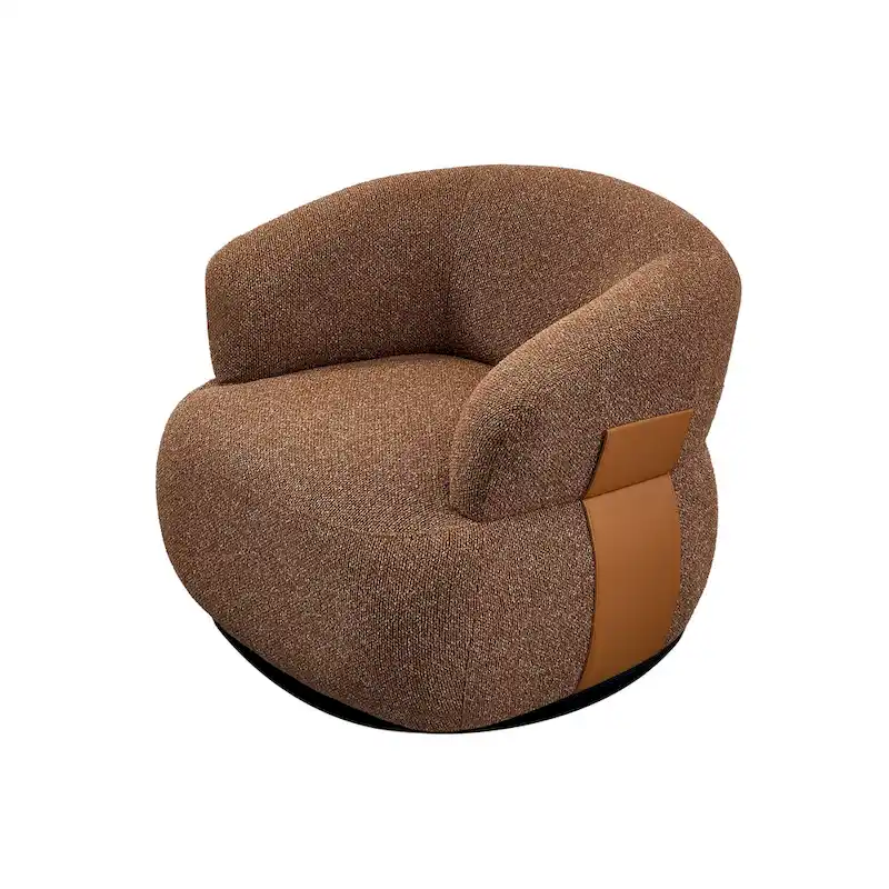 Kieon 33 W 360 Swivel Modern Barrel Chair Accent Chair Set of 2