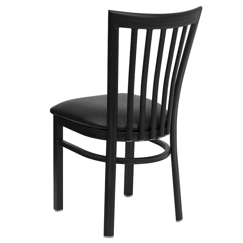 School House Back Metal Restaurant Chair - 17.25 W x 18.75 D x 34.75 H - 17.25 W x 18.75 D x 34.75 H