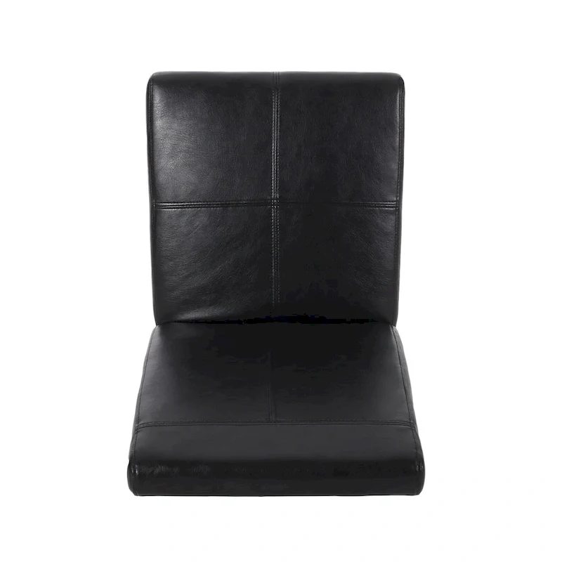 T-stitch Chocolate Brown Bonded Leather Dining Chair (Set of 4) by