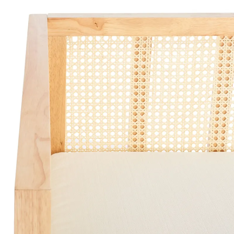 SAFAVIEH Mandie Rattan Sofa - 29  W x 62  D x 30  H - 29Wx62Dx29H