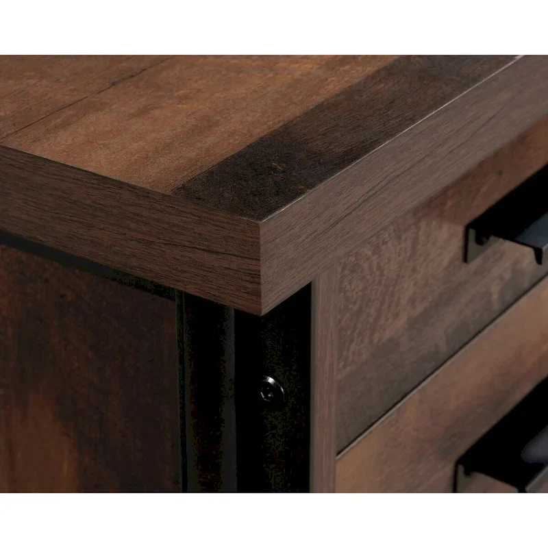 Indigo Blue Computer Desk with Storage, 1-Person
