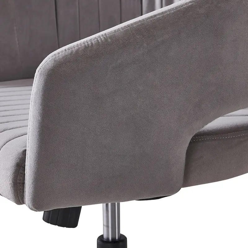 Modern Gold Office Chair Velvet Task Chair Swivel Height Adjustable Computer Chair