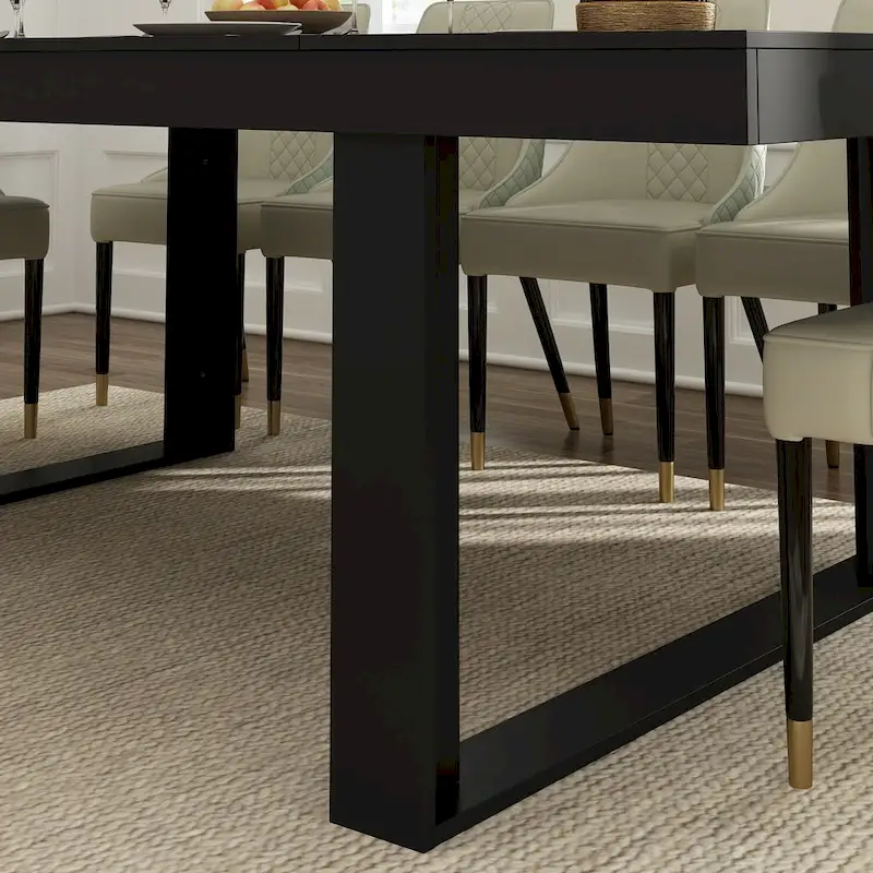 Business Furniture 86.6W x 47.2D Conference Table with Wood Base Desk