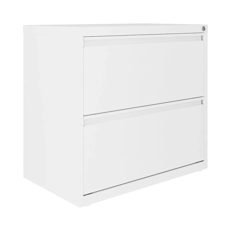 Hirsh 30 Inch Wide 2 Drawer Lateral 101 File Cabinet, White