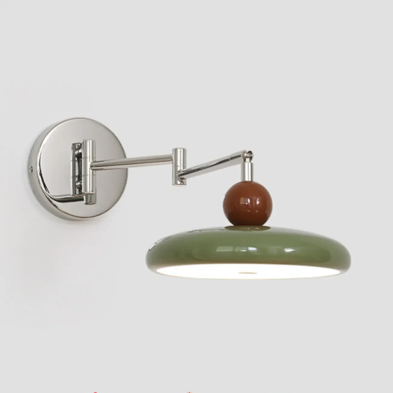 Elegant Cream Acrylic Swing Arm Wall Sconce Multi Dimming