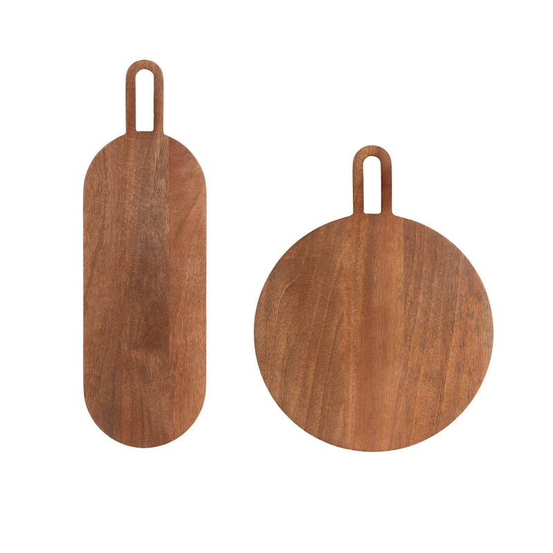 Kate and Laurel Staven 2 Piece Wood Serving Board Set
