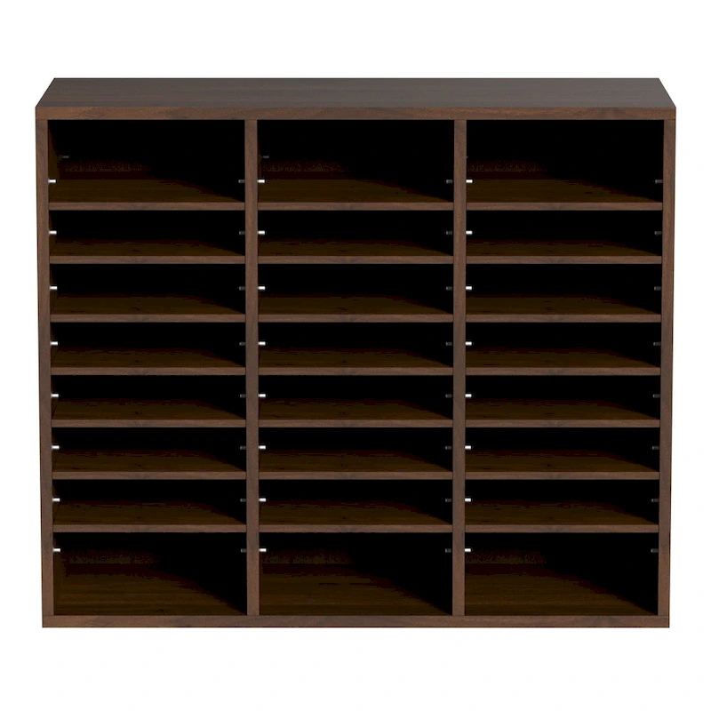 Multi-Purpose Office Literature Organizers with 24 Compartments and Adjustable Shelves Perfect Addition to Any Space