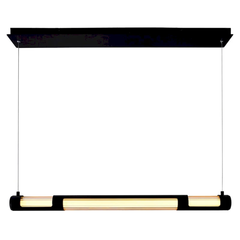 Neva 36 in LED Integrated Black Mini Pendant
