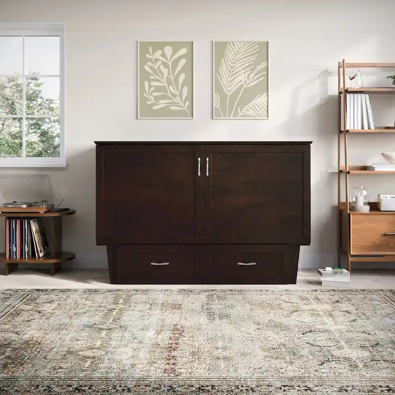 Chelsea Queen Murphy Bed Chest with Mattress