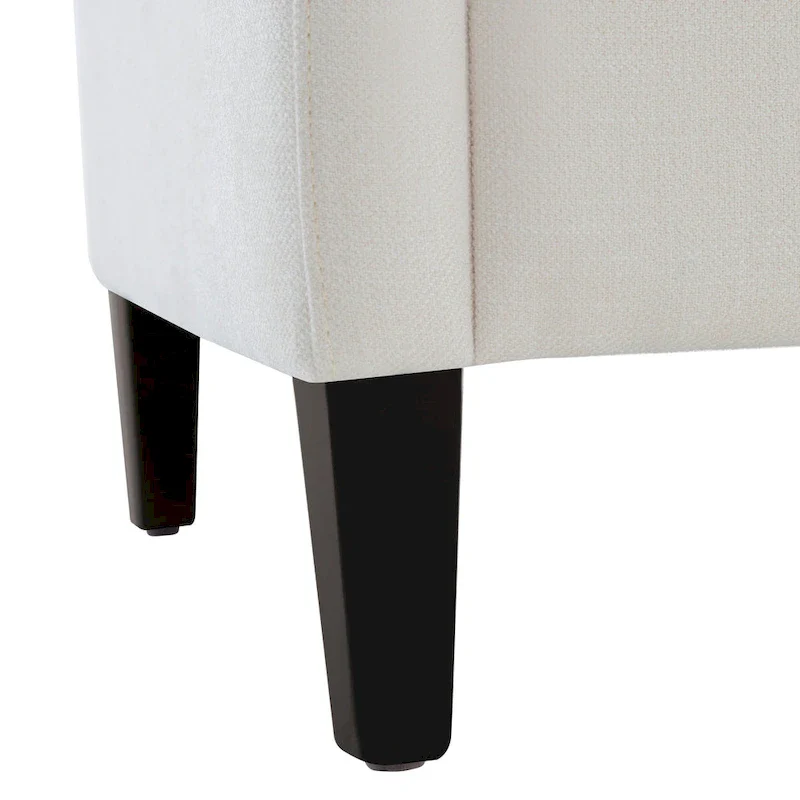 HUIMO Arm Chair Comfy Club Chair with Pillow Beige/ Dark Teal/ Blue