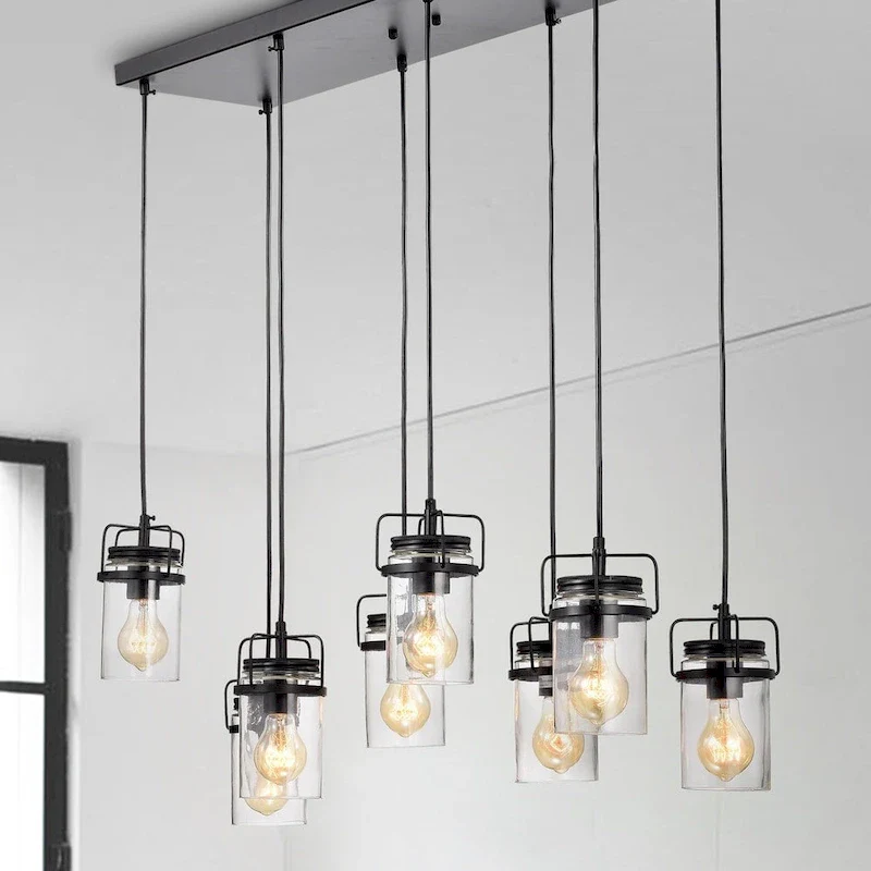 Margarita Oil Rubbed Bronze 8-Light Pendant with Clear Glass shade