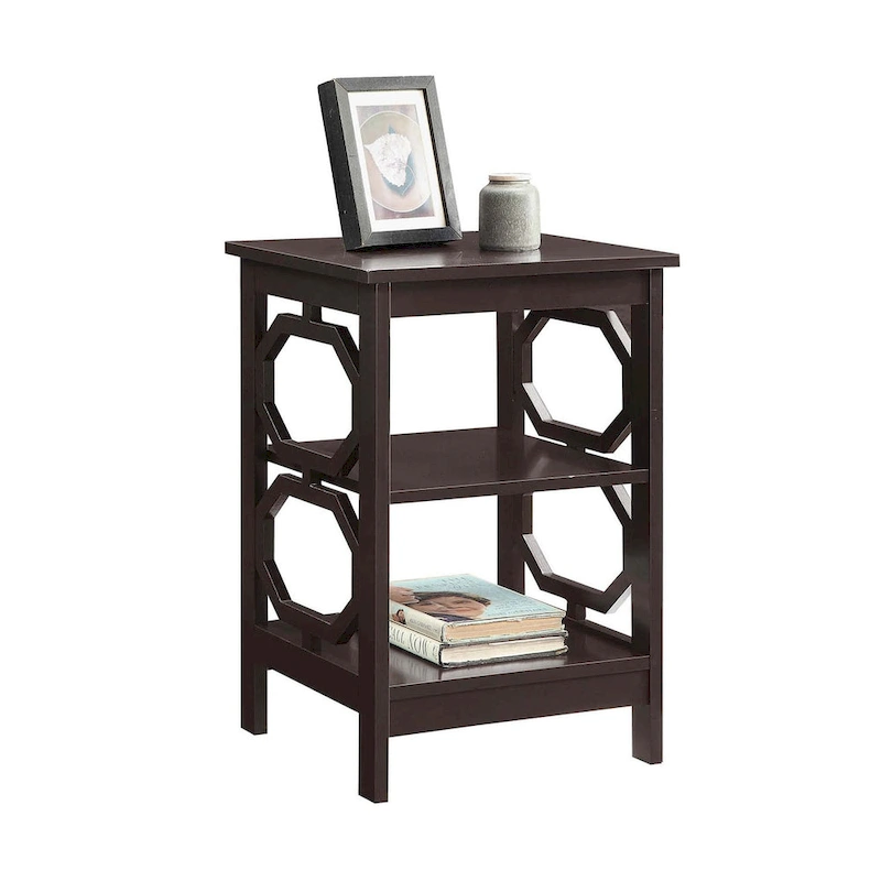Convenience Concepts Omega End Table with Shelves
