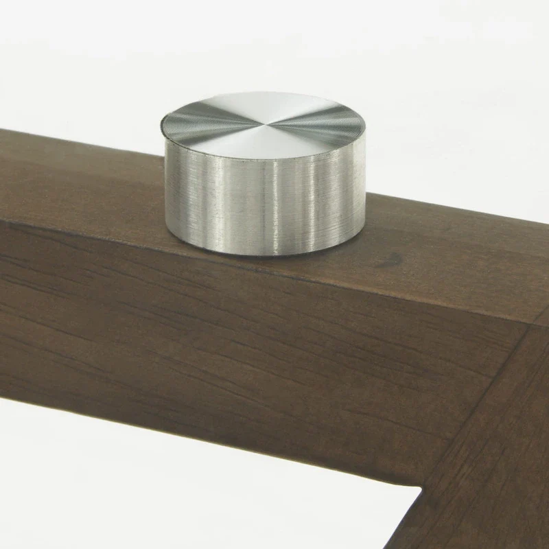 Sheeba Round Mid-Century Modern Walnut Base Dining Table by iNSPIRE Q Modern