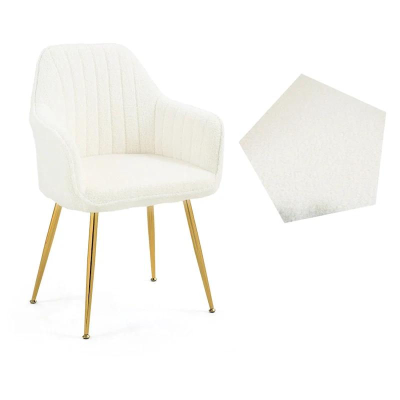 Accent Arm Chairs Set of 2 Upholstered Velvet Dining Chairs