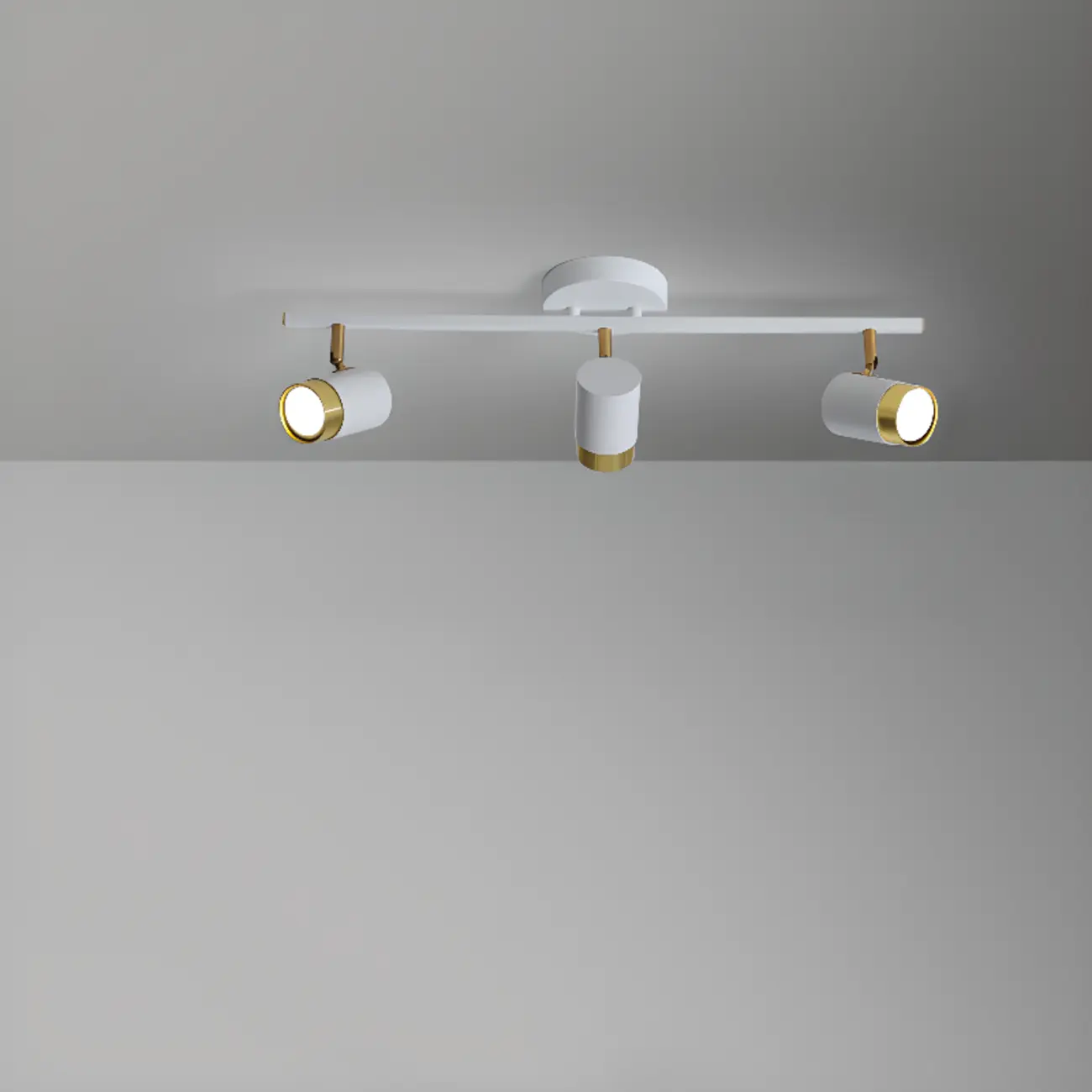 4-Light Modern Dimmable LED Track Lighting with Adjustable Head
