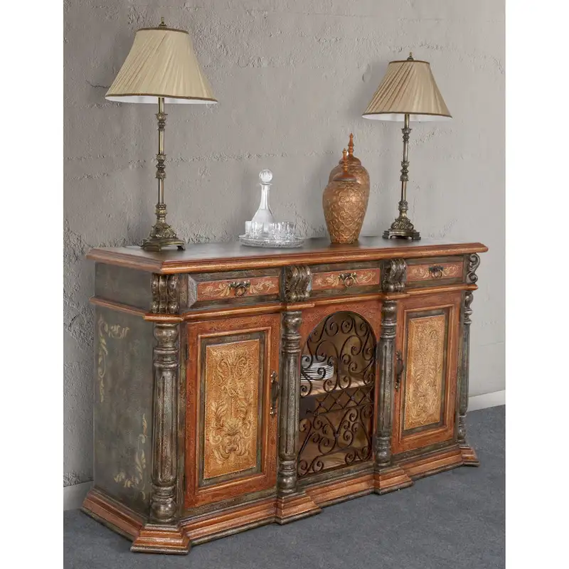 Peruvian Iron Scroll Buffet