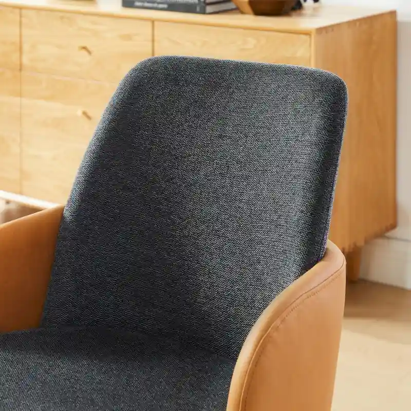 Art Leon Mid-century Modern Upholstered Home Office Desk Chair