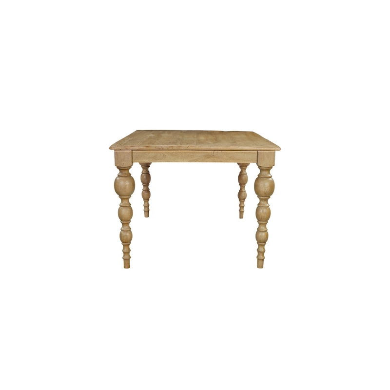 Ava 72 Carved Solid Wood Dining Table - 72 W