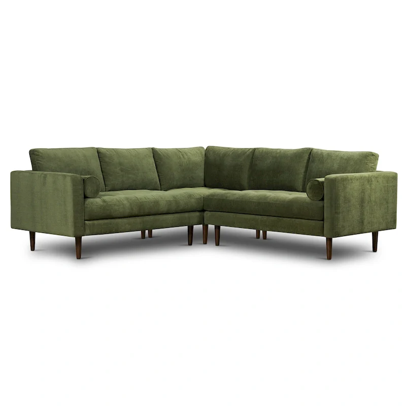 Poly & Bark Napa Fabric 98  Corner Sectional Sofa