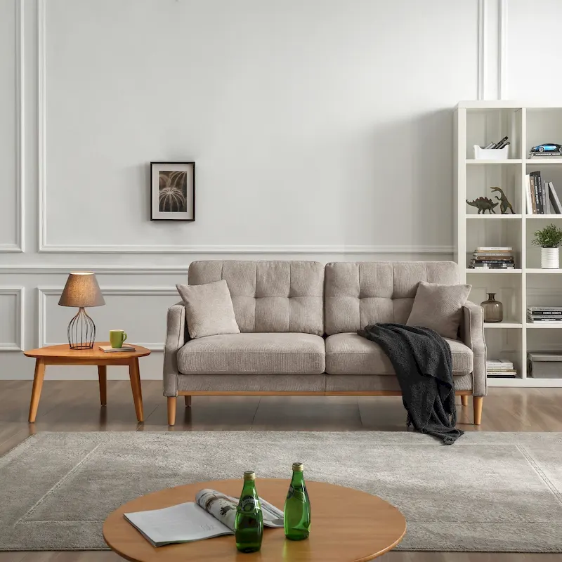 3-Seater Fabric Sofa for Living Room