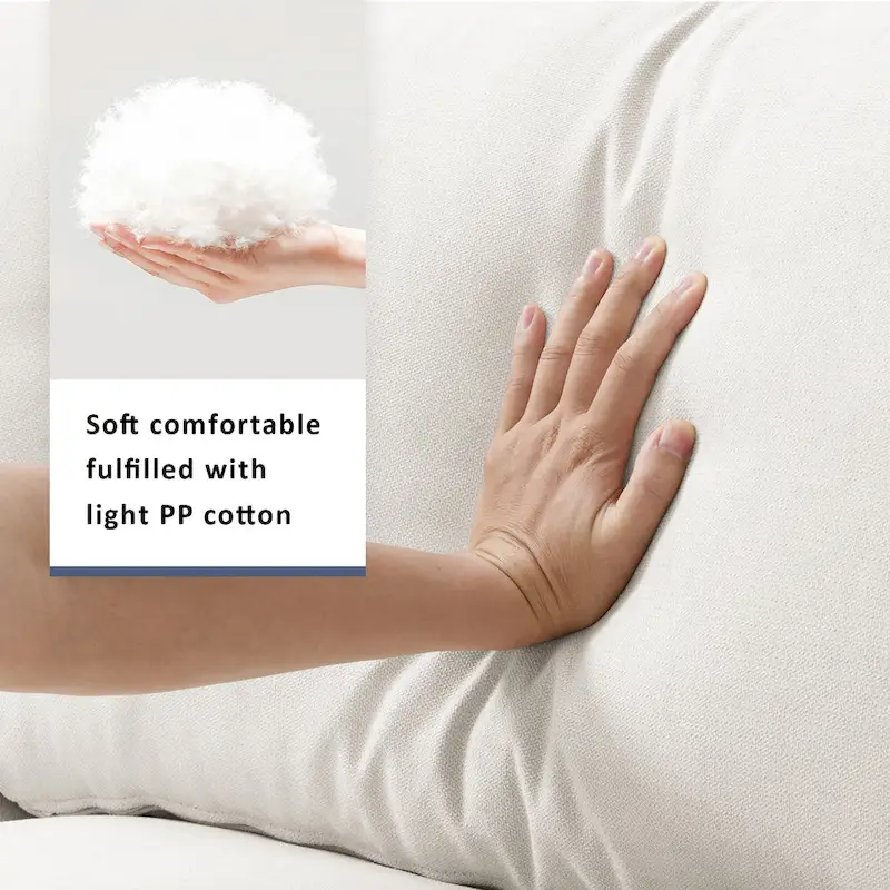 101  L-Shaped Cloud Sectional Sofa with Ottoman & Pocket Springs