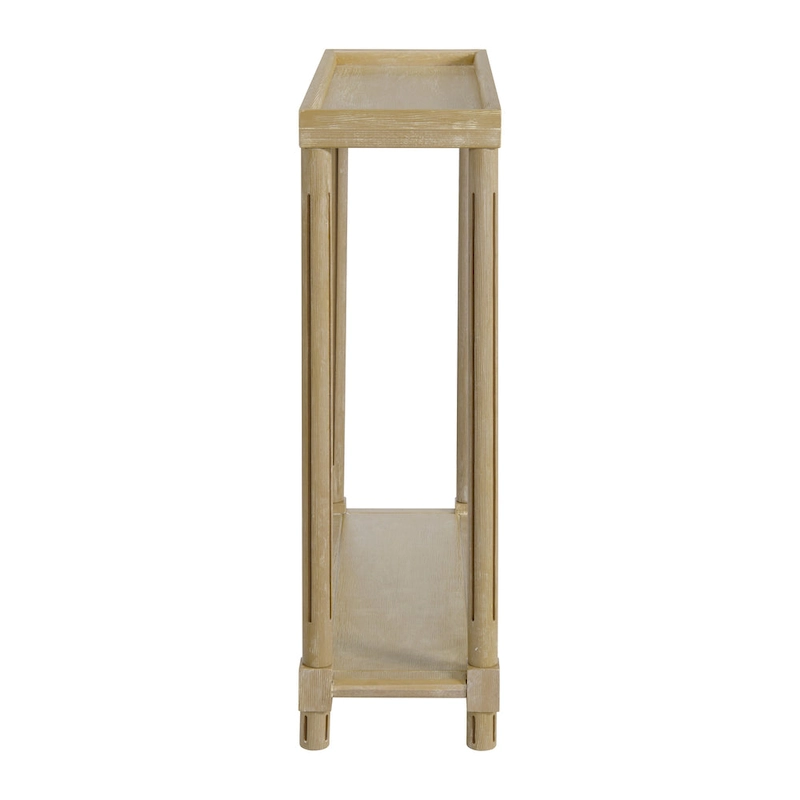 New Ridge Home Goods Harrison Narrow Side Tables, Set of 2, Distressed Oak