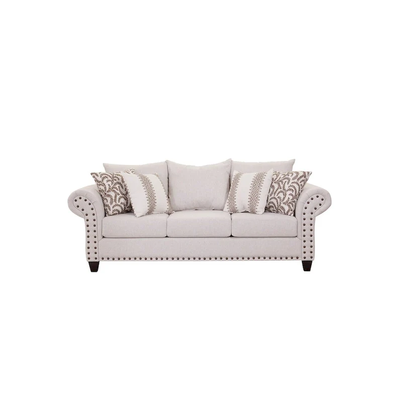 Traditional Linen Sofa