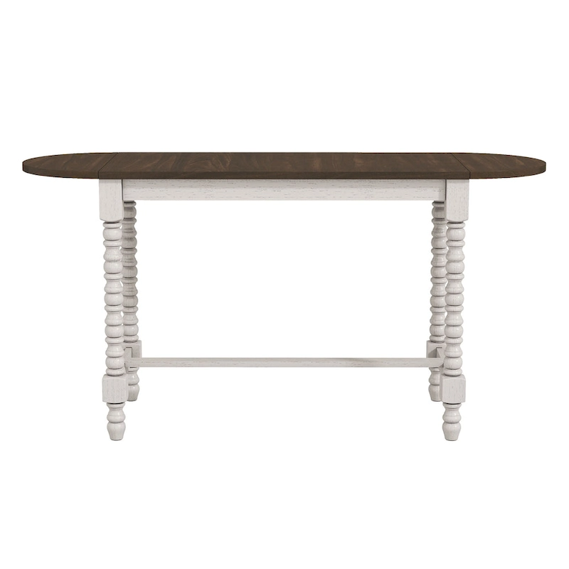 Vexl Walnut 71-inch Counter Height Table w/ Drop Leaf by Furniture of America