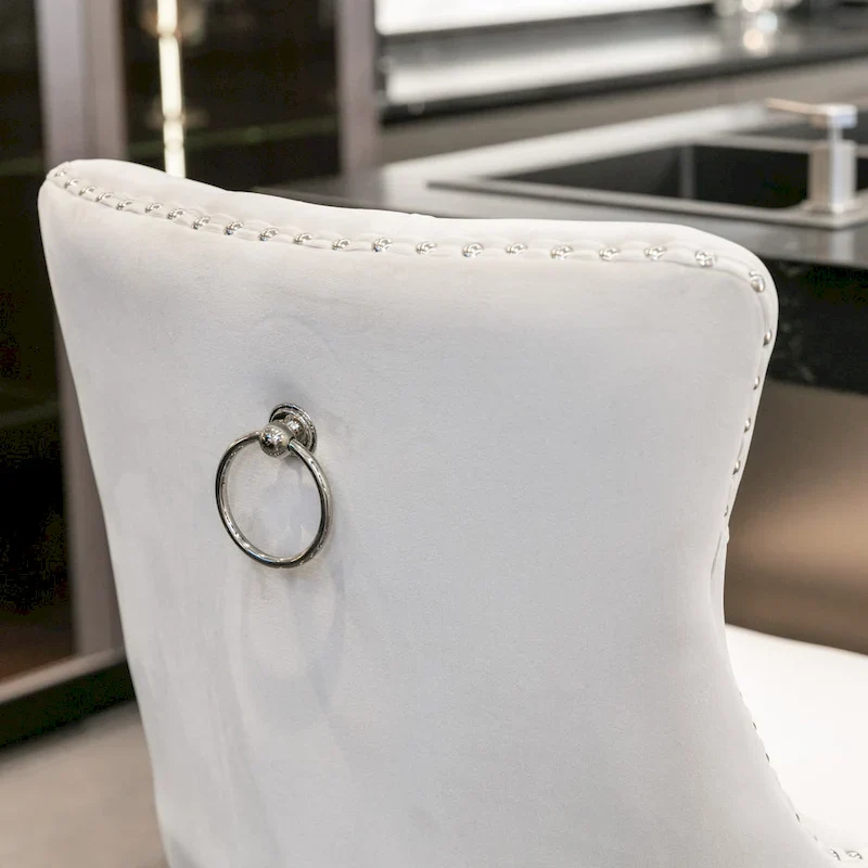 Velvet Upholstered Barstools