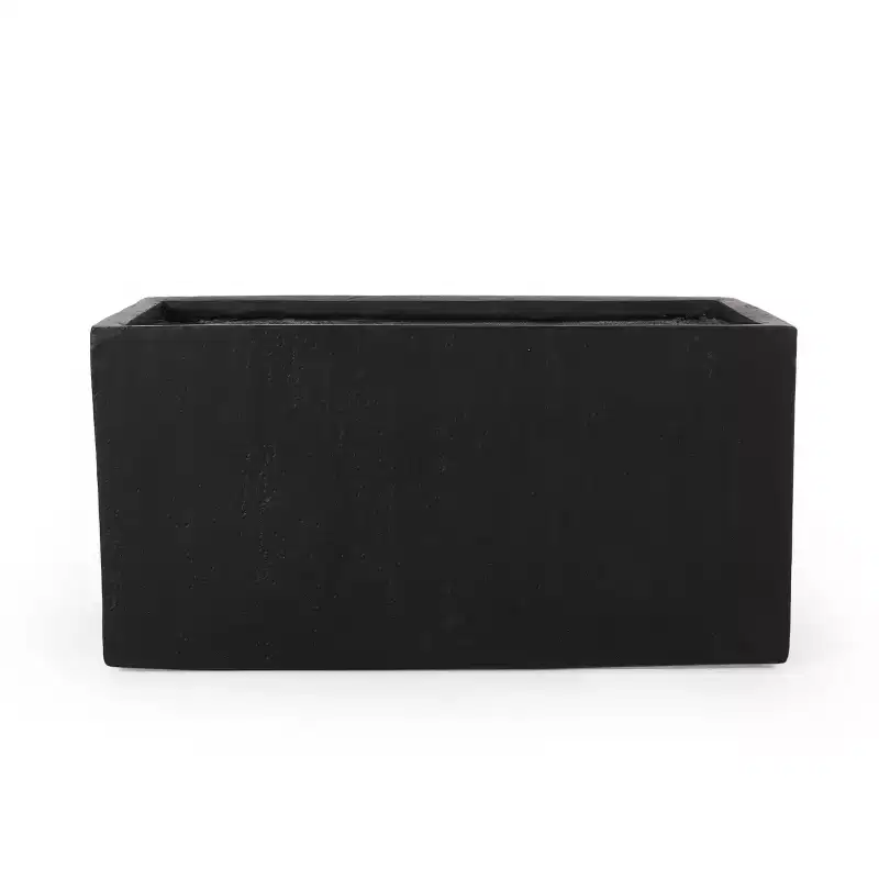 Christopher Knight Home Ella Outdoor Modern Lightweight Concrete Rectangular Planter