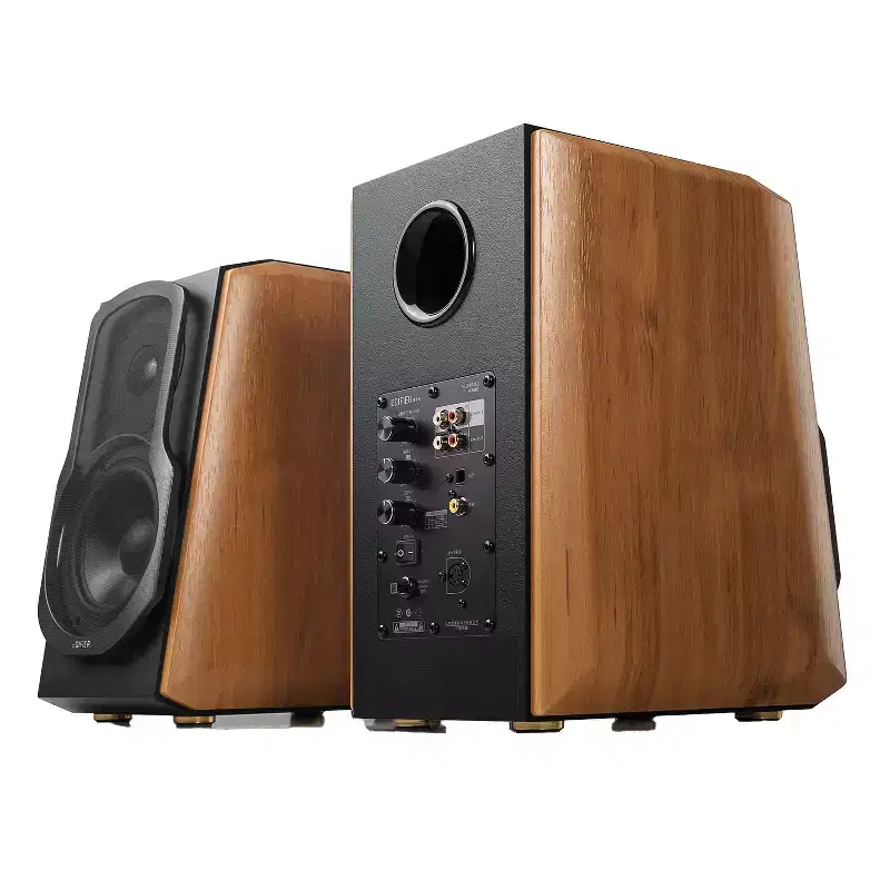 Edifier 120-Watt-Continuous Bluetooth Audiophile S1000MKII Active Bookshelf Speaker Set with 5.5-In. Woofers, aptX HD Decoding, and Remote...