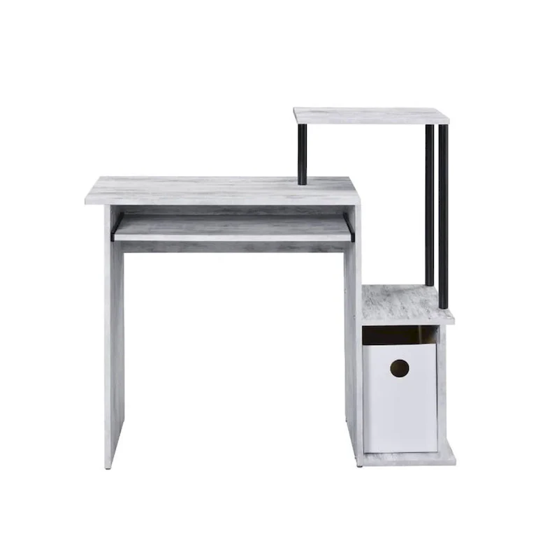 Wooden Computer Desk with Keyboard Tray