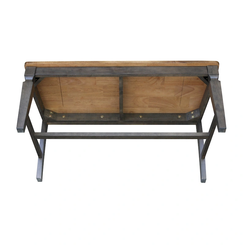 Solid Wood Vista Slatback Bench