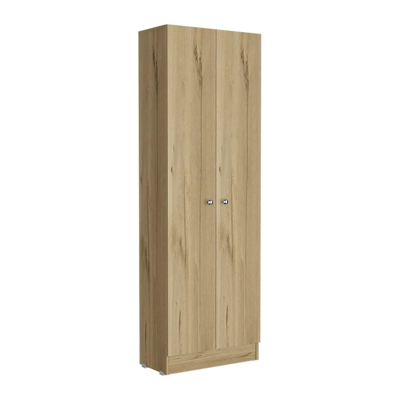 White / Black / Oak Freestanding Storage Cabinet with 10 Shelves