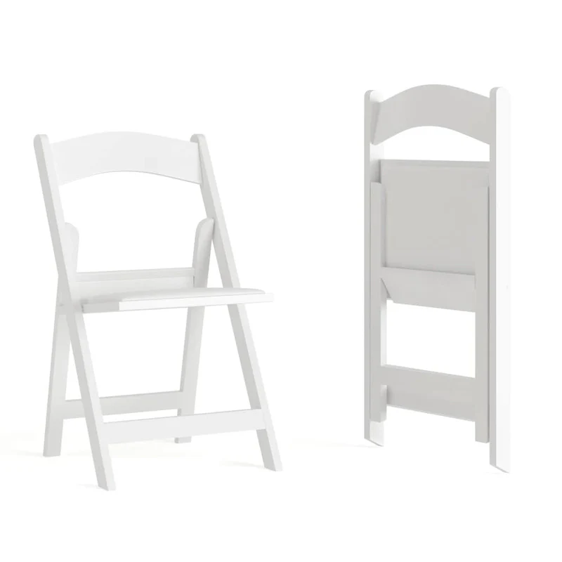 Set of 2 Folding Chairs with Padded Seats - 18D x 17.25W x 30.75H