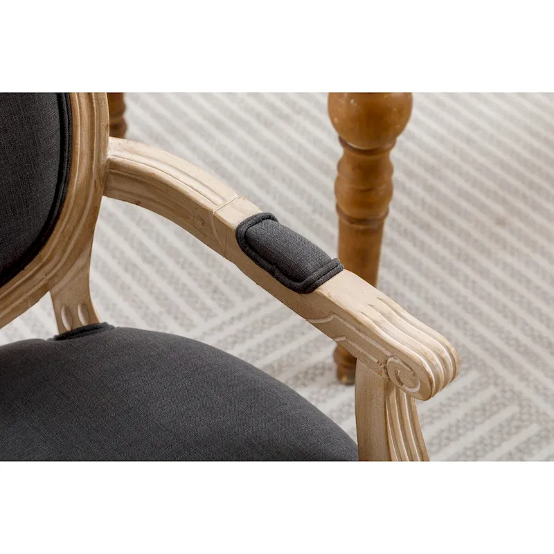 Upholstered Fabric Dining Armchair Set of 2