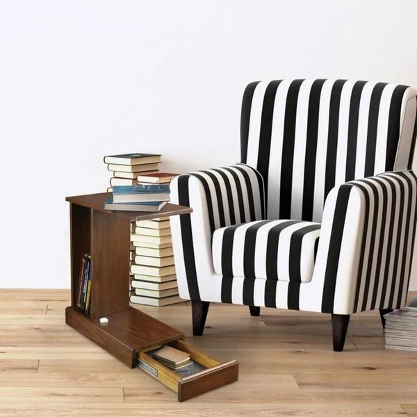 C-Table with Concealed Drawer